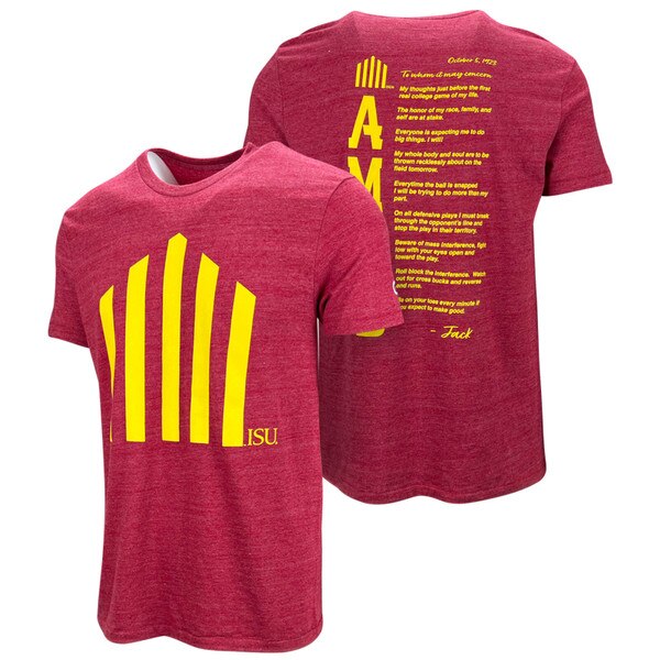 Champion® Jack Trice Letter Cardinal Short Sleeve T-shirt